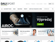 Tablet Screenshot of dalisport.sk